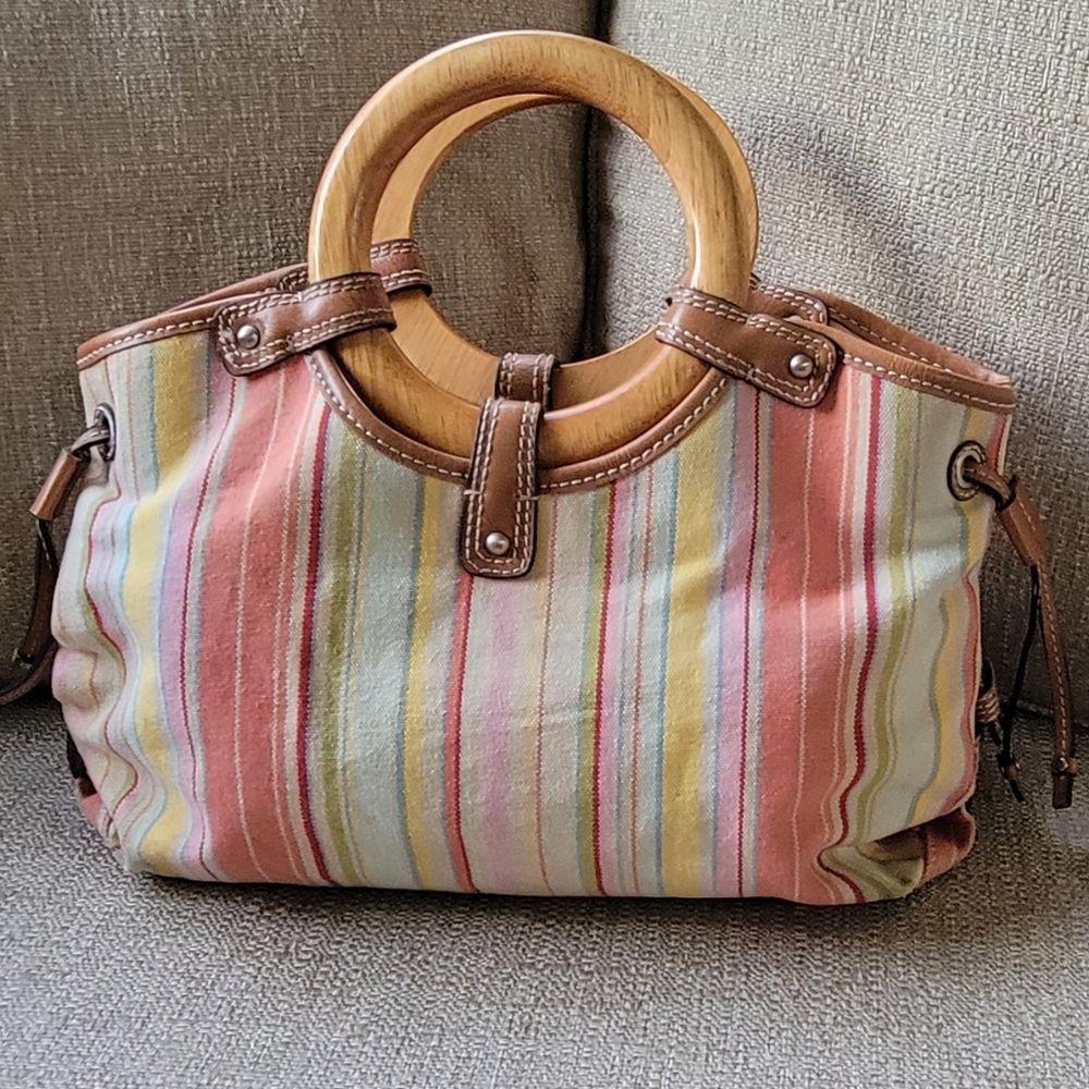 Fossil striped bag
